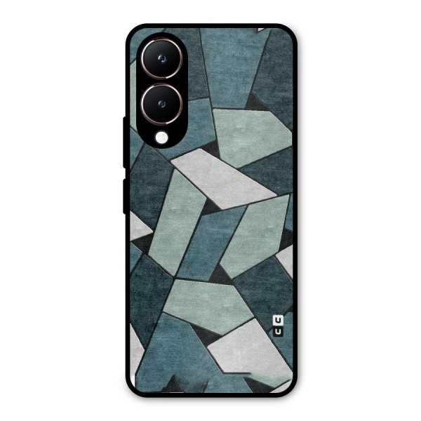 Concrete Green Abstract Metal Back Case for Vivo Y28