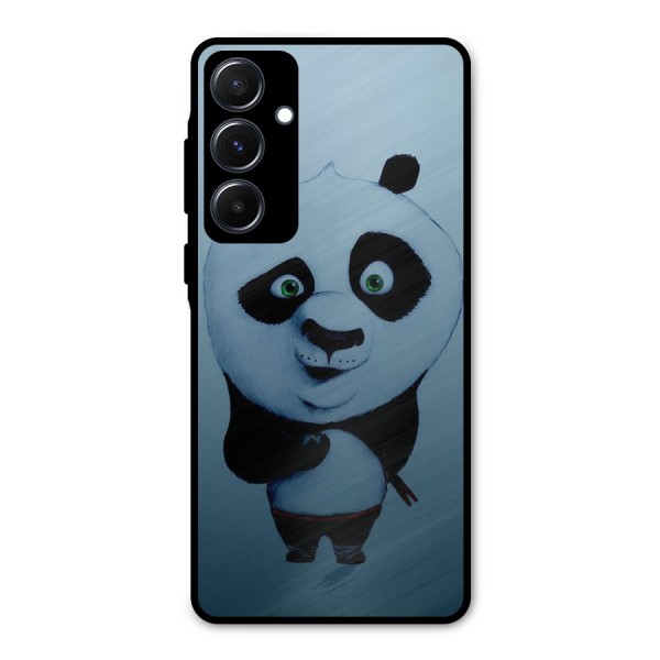 Confused Cute Panda Metal Back Case for Galaxy A55
