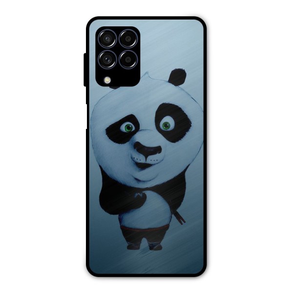 Confused Cute Panda Metal Back Case for Galaxy M53 5G