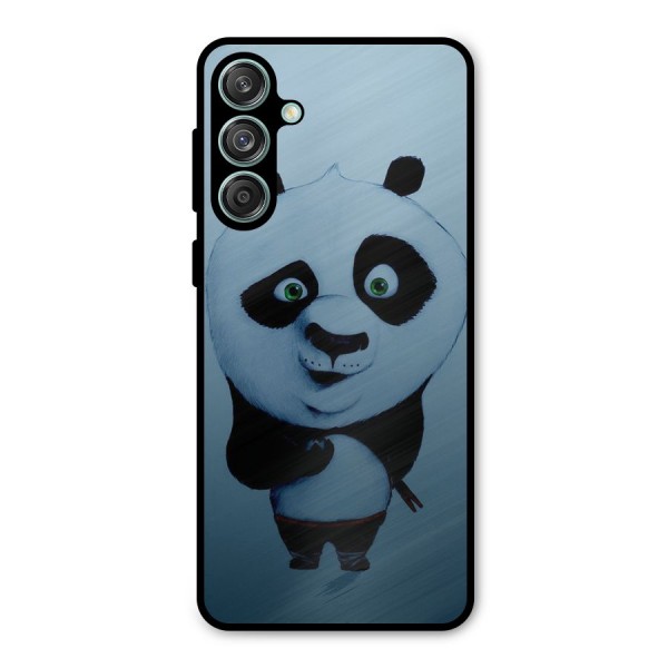 Confused Cute Panda Metal Back Case for Galaxy M55 5G