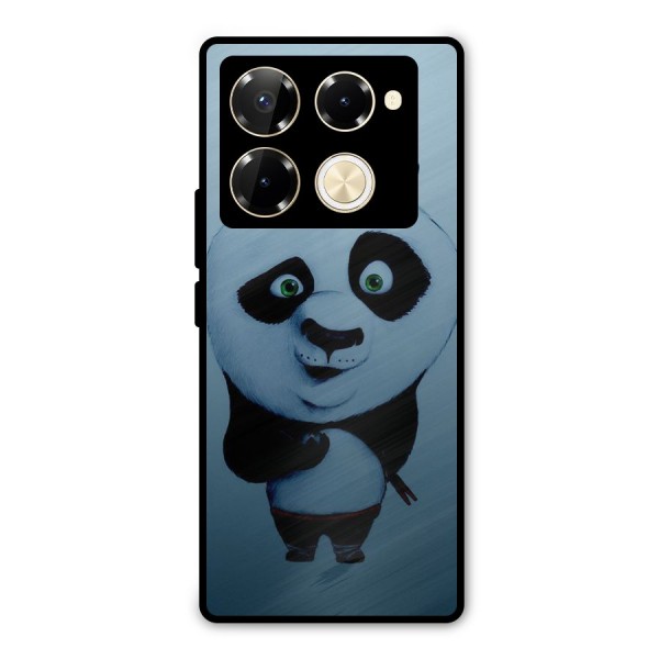 Confused Cute Panda Metal Back Case for Infinix Note 40 Pro