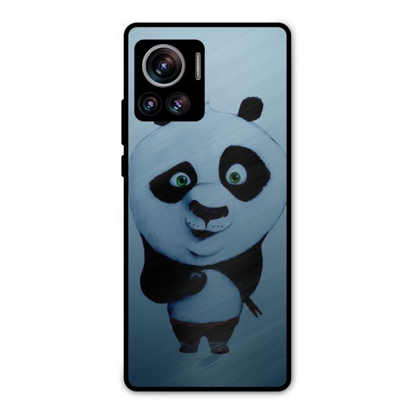 Confused Cute Panda Metal Back Case for Motorola Edge 30 Ultra