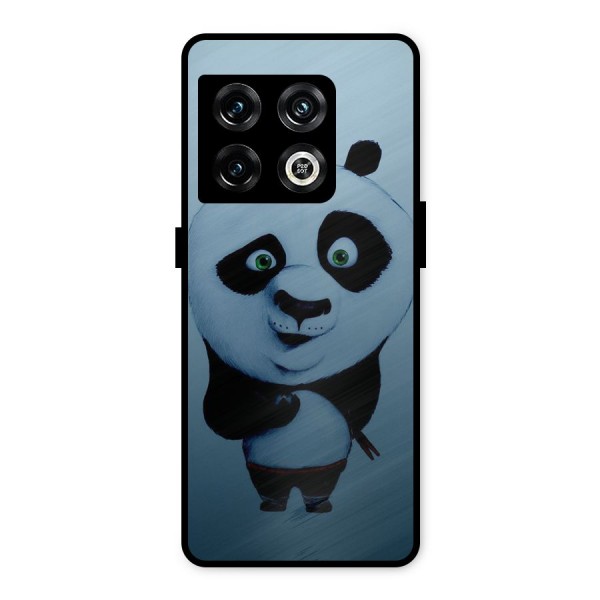 Confused Cute Panda Metal Back Case for OnePlus 10 Pro 5G