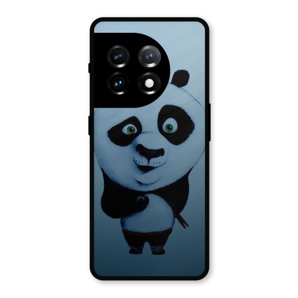 Confused Cute Panda Metal Back Case for OnePlus 11