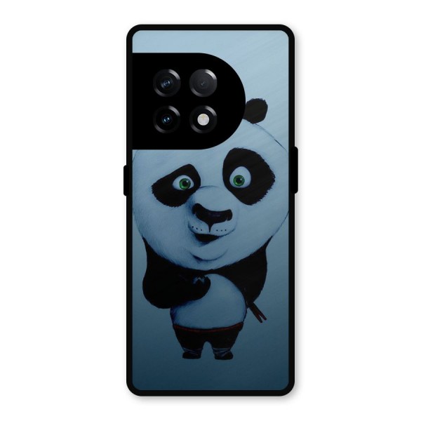 Confused Cute Panda Metal Back Case for OnePlus 11R