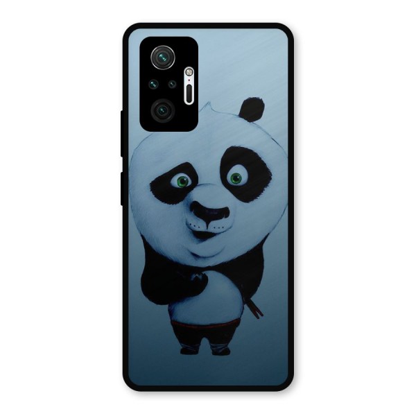 Confused Cute Panda Metal Back Case for Redmi Note 10 Pro