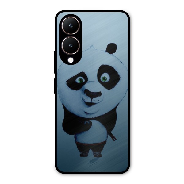 Confused Cute Panda Metal Back Case for Vivo Y28