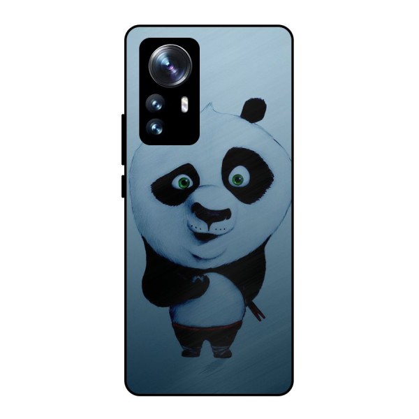 Confused Cute Panda Metal Back Case for Xiaomi 12 Pro