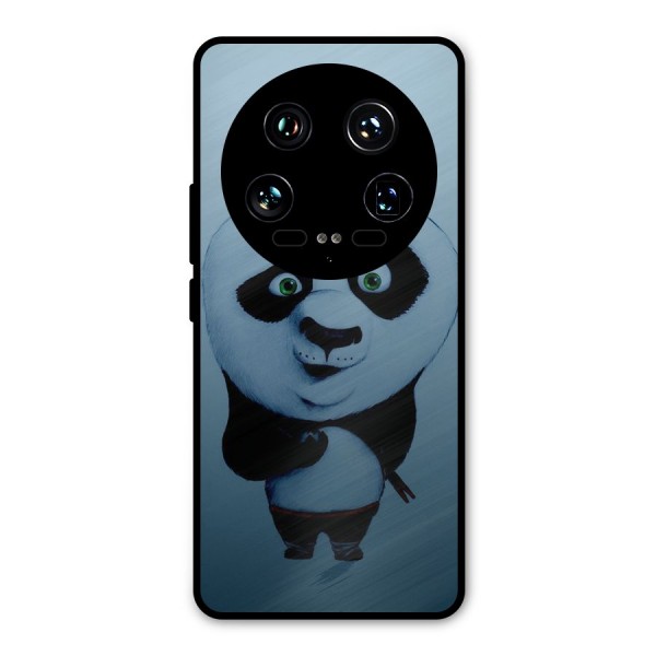Confused Cute Panda Metal Back Case for Xiaomi 14 Ultra