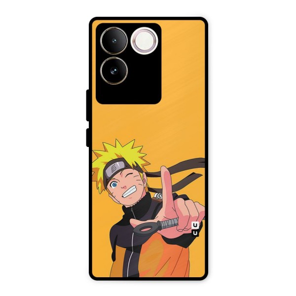 Cool Aesthetic Naruto Metal Back Case for Vivo T2 Pro