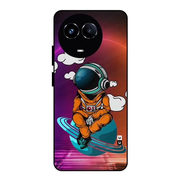 Cool Astraunaut Relaxing Metal Back Case for Realme 11 5G