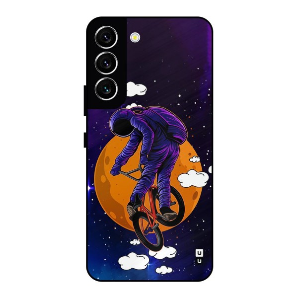 Cool Astro Cyclist Metal Back Case for Galaxy S22 5G