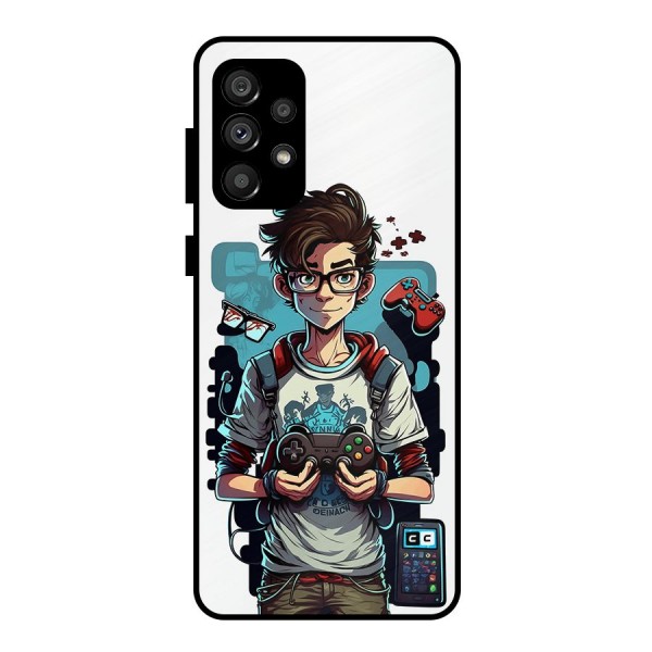 Cool Gamer Guy Metal Back Case for Galaxy A73 5G