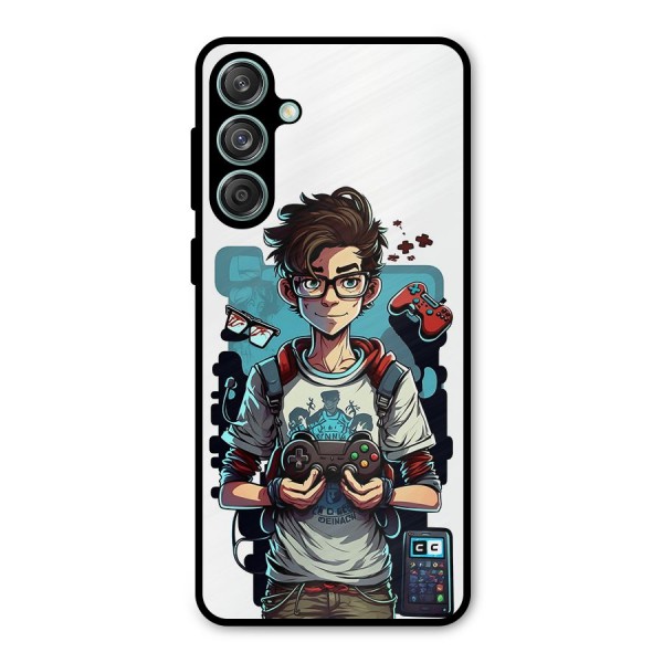 Cool Gamer Guy Metal Back Case for Galaxy M55 5G