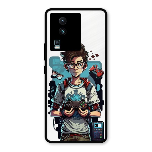 Cool Gamer Guy Metal Back Case for iQOO Neo 7