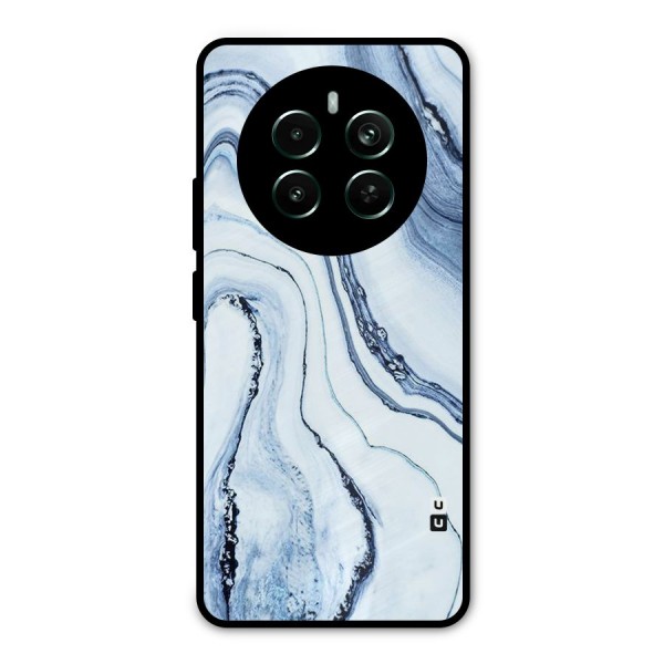 Cool Marble Art Metal Back Case for Realme 12 Plus