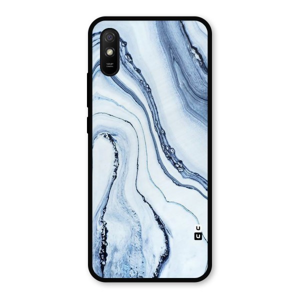 Cool Marble Art Metal Back Case for Redmi 9i