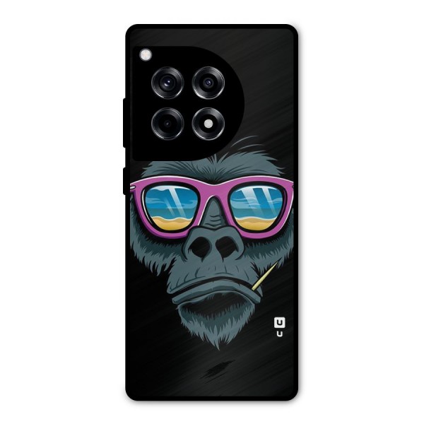 Cool Monkey Beach Sunglasses Metal Back Case for OnePlus 12R