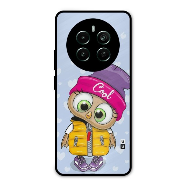 Cool Owl Metal Back Case for Realme 12 Plus