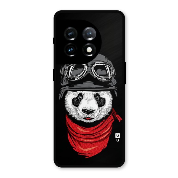 Cool Panda Soldier Art Metal Back Case for OnePlus 11