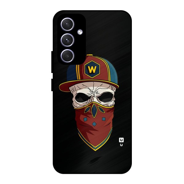 Cool Skull Mask Cap Metal Back Case for Galaxy A54