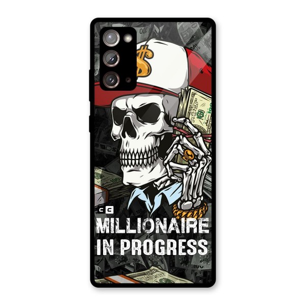 Cool Skull Millionaire In Progress Glass Back Case for Galaxy Note 20
