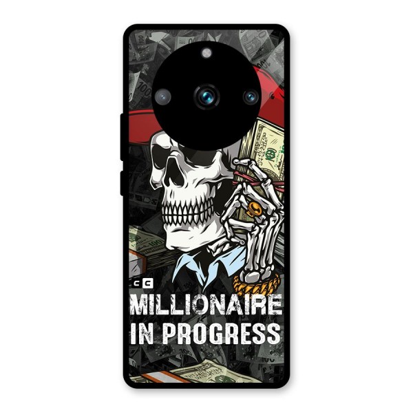 Cool Skull Millionaire In Progress Glass Back Case for Realme 11 Pro Plus