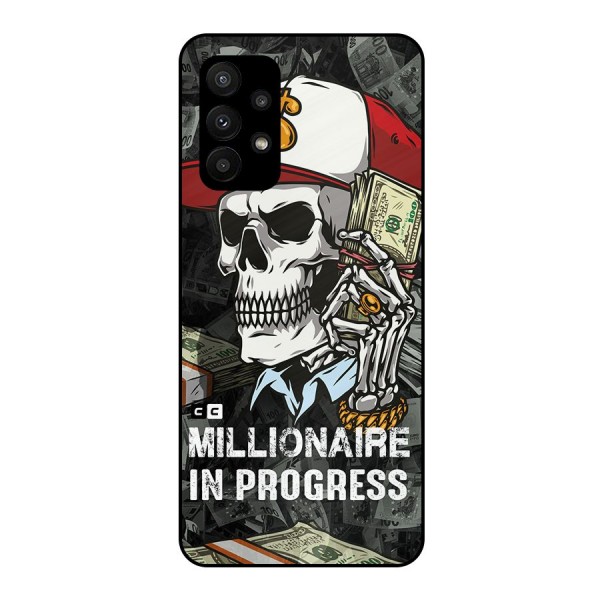 Cool Skull Millionaire In Progress Metal Back Case for Galaxy A23