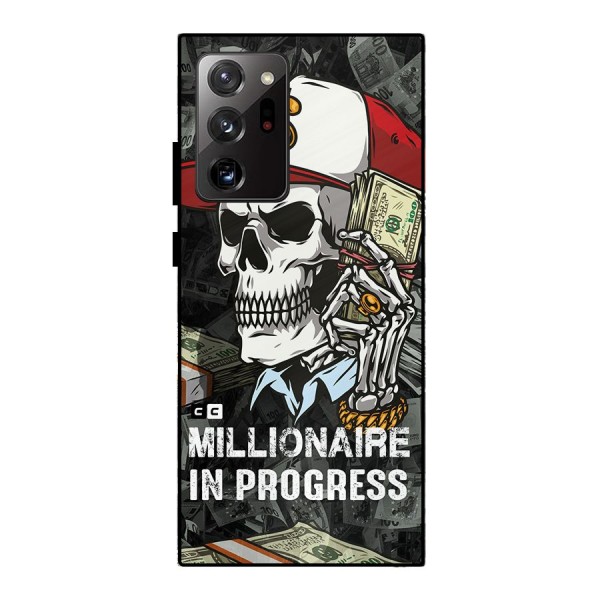 Cool Skull Millionaire In Progress Metal Back Case for Galaxy Note 20 Ultra 5G