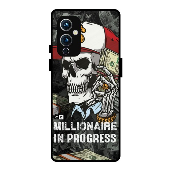 Cool Skull Millionaire In Progress Metal Back Case for OnePlus 9