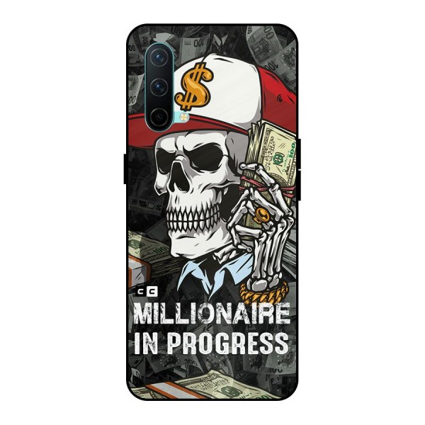 Cool Skull Millionaire In Progress Metal Back Case for OnePlus Nord CE 5G