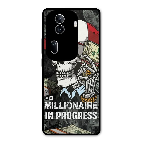 Cool Skull Millionaire In Progress Metal Back Case for Oppo Reno11 Pro 5G