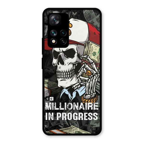 Cool Skull Millionaire In Progress Metal Back Case for Xiaomi 11i Hypercharge 5G