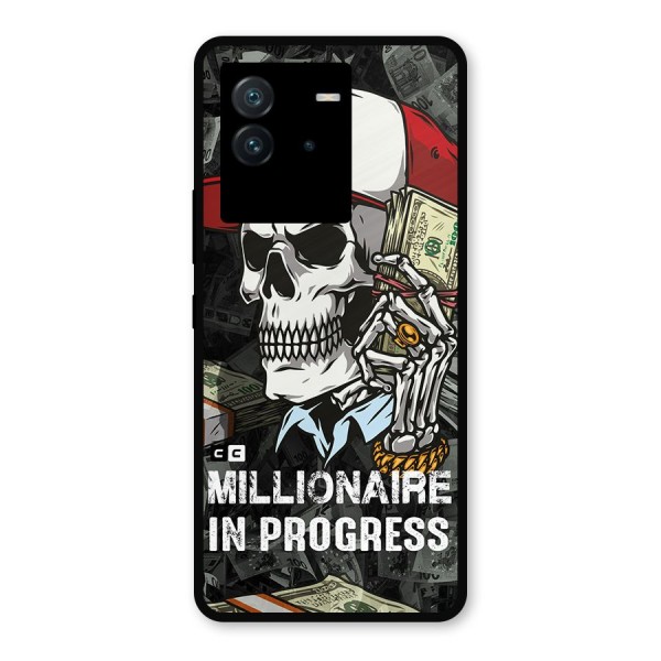 Cool Skull Millionaire In Progress Metal Back Case for iQOO Neo 6 5G
