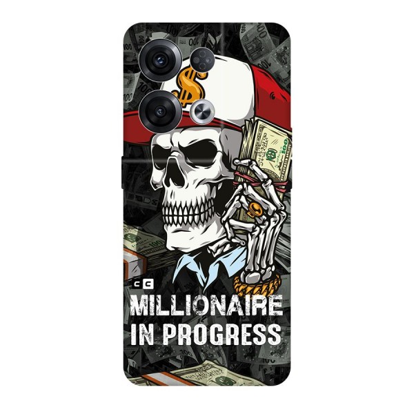 Cool Skull Millionaire In Progress Original Polycarbonate Back Case for Oppo Reno8 Pro 5G
