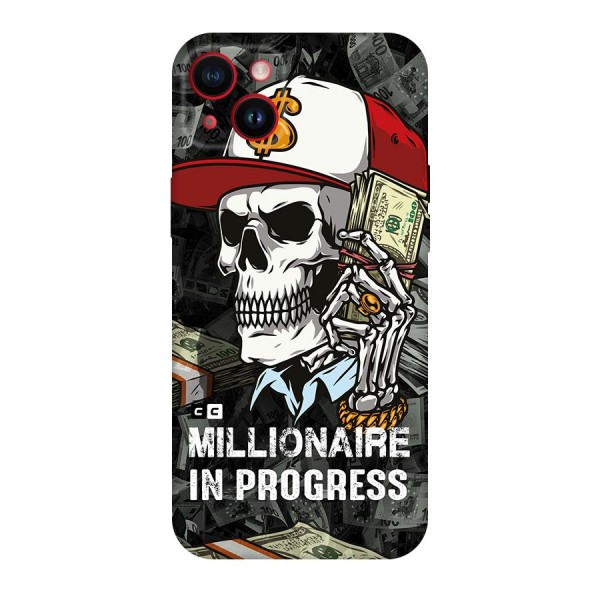 Cool Skull Millionaire In Progress Original Polycarbonate Back Case for iPhone 14 Plus
