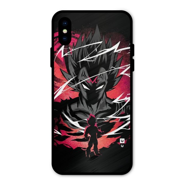 Cool Vegeta Metal Back Case for iPhone X