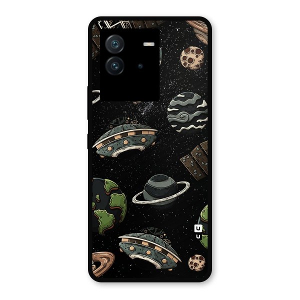 Cosmos Night Sky Anime Pattern Metal Back Case for iQOO Neo 6 5G