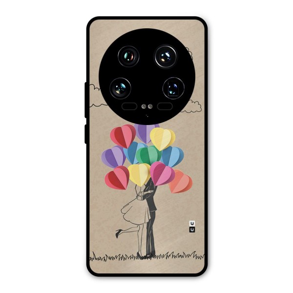 Couple With Card Baloons Metal Back Case for Xiaomi 14 Ultra