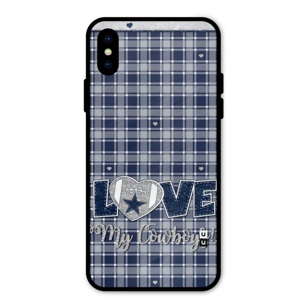 Cowboy Love Metal Back Case for iPhone X