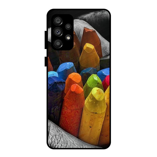 Crayons Beautiful Metal Back Case for Galaxy A73 5G