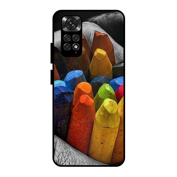 Crayons Beautiful Metal Back Case for Redmi Note 11 Pro