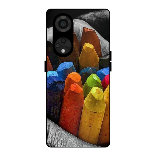 Crayons Beautiful Metal Back Case for Reno8 T 5G