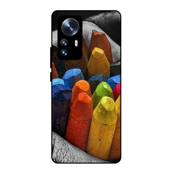 Crayons Beautiful Metal Back Case for Xiaomi 12 Pro