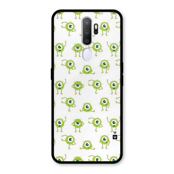 Crazy Green Maniac Metal Back Case for Oppo A9 (2020)