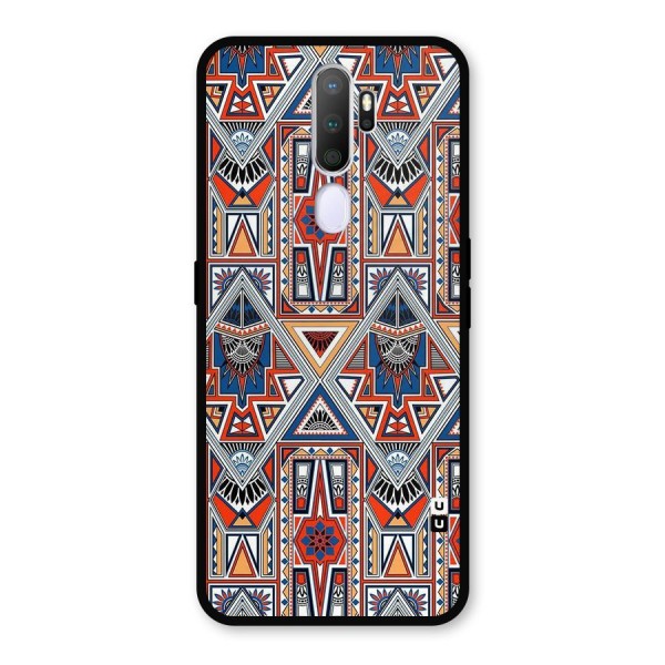 Creative Aztec Art Metal Back Case for Oppo A9 (2020)