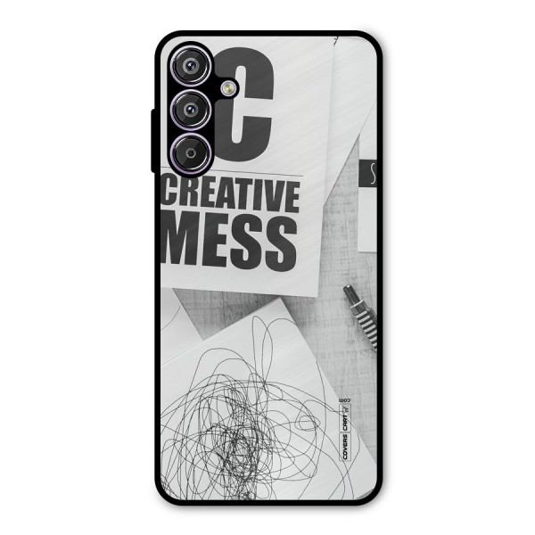 Creative Mess Metal Back Case for Galaxy F15