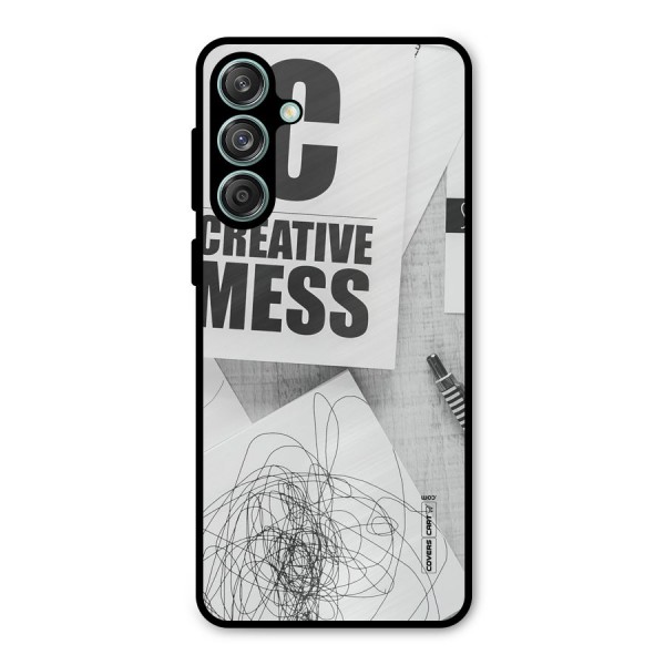 Creative Mess Metal Back Case for Galaxy M55 5G