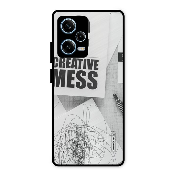 Creative Mess Metal Back Case for Redmi Note 12 Pro