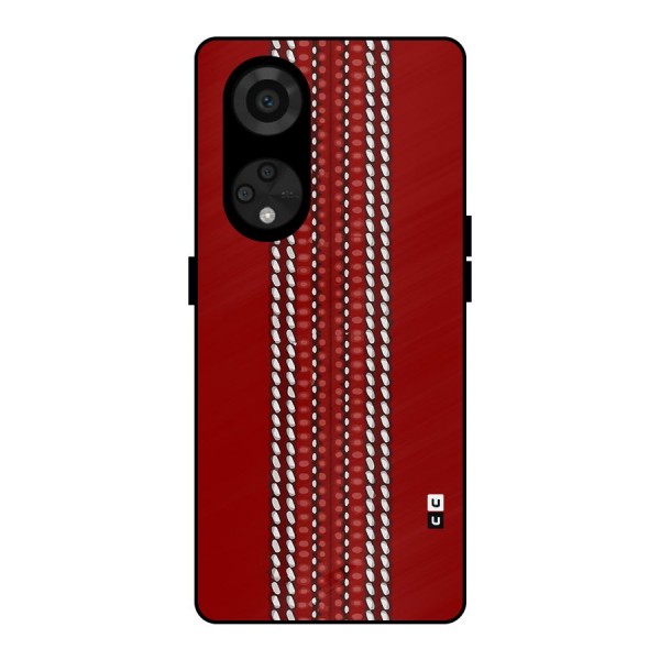 Cricket Ball Pattern Metal Back Case for Reno8 T 5G